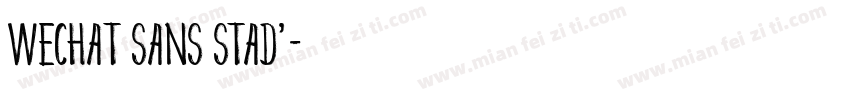 wechat sans stad’字体转换